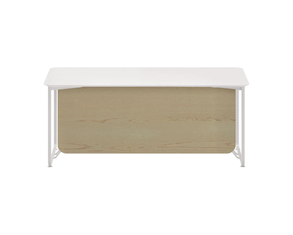 Стол руководителя с передней панелью матовый 1600х625х12 Infinity