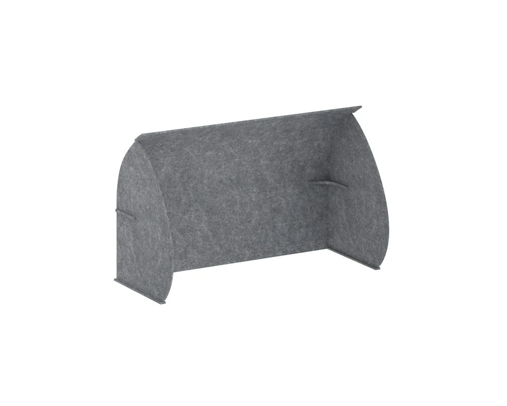 Кабина настольная скругленная на стол VE.KB2-118.6 1180x600x1000 Акустикс / AcustiX