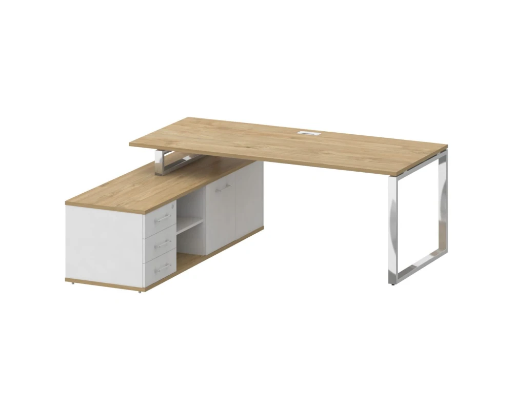 Стол для руководителя с опорной греденцией , левый 200 Шифт / Shift