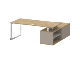Стол для руководителя с опорной греденцией , левый 200 Шифт / Shift images