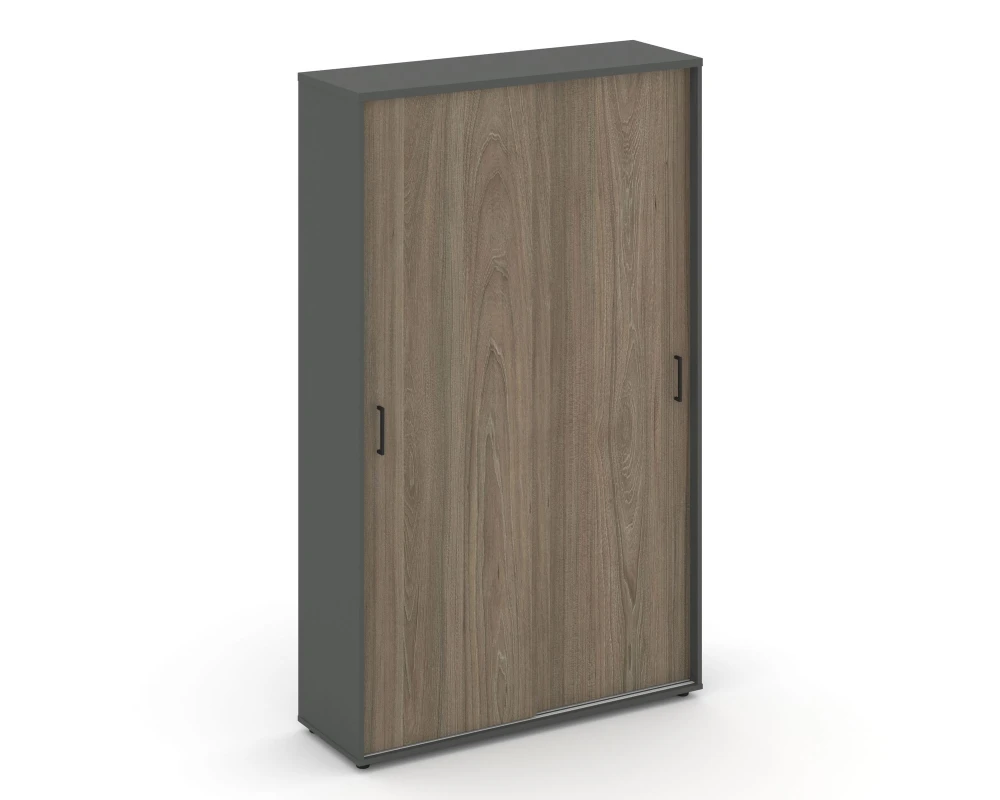 Шкаф-купе комбинир. с полками и выдвижной штангой 1200x400x1982 зад. стенка HDF Стайл Проджект / Style Project