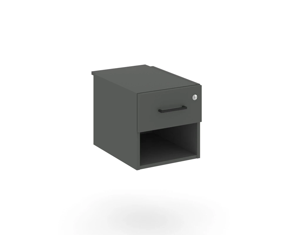 Тумба с 1 открытой нишей и 1 ящ. 343x607x356 Стайл Проджект / Style Project