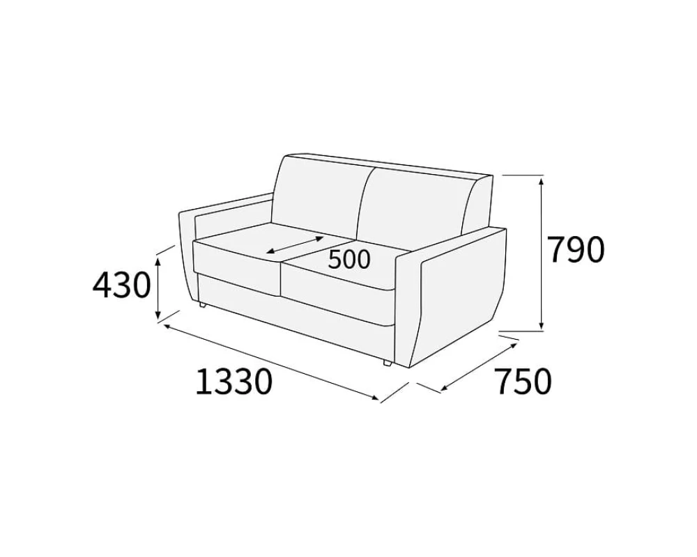 Диван 2-х местный Омега