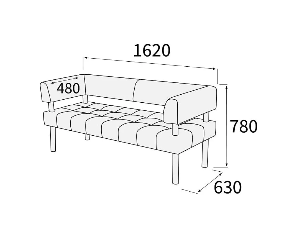 Диван 3-х местный Спринт