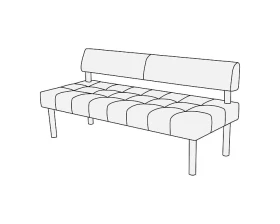 Модуль 3-х местный без подлокотников Спринт images