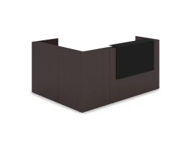 Комплект Ресепшн с фартуком HPL (2344*1765*1149) (без подсветки) 1КР-КЛ.102 ЛАУНЖ / LOUNGE images