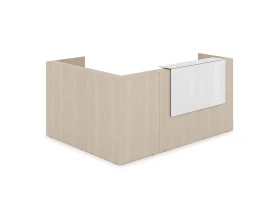 Комплект Ресепшн с фартуком HPL (2344*1765*1149) (без подсветки) 1КР-КЛ.102 ЛАУНЖ / LOUNGE images