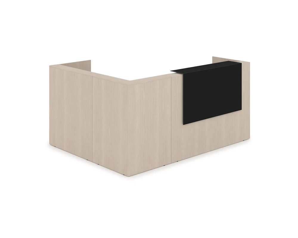 Комплект Ресепшн с фартуком HPL (2344*1765*1149) (без подсветки) 1КР-КЛ.102 ЛАУНЖ / LOUNGE