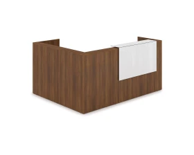 Комплект Ресепшн с фартуком HPL (2344*1765*1149) (без подсветки) 1КР-КЛ.102 ЛАУНЖ / LOUNGE images