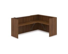 Комплект Ресепшн с фартуком HPL (2344*1765*1149) (без подсветки) 1КР-КЛ.102 ЛАУНЖ / LOUNGE images