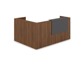 Комплект Ресепшн с фартуком HPL (2344*1765*1149) (без подсветки) 1КР-КЛ.102 ЛАУНЖ / LOUNGE images