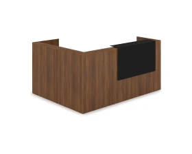 Комплект Ресепшн с фартуком HPL (2344*1765*1149) (без подсветки) 1КР-КЛ.102 ЛАУНЖ / LOUNGE images