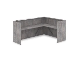 Комплект Ресепшн с фартуком HPL (2344*1765*1149) (без подсветки) 1КР-КЛ.102 ЛАУНЖ / LOUNGE images