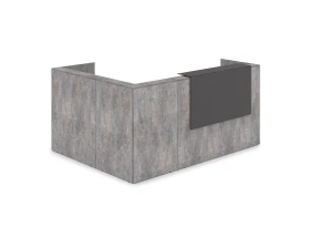 Комплект Ресепшн с фартуком HPL (2344*1765*1149) (без подсветки) 1КР-КЛ.102 ЛАУНЖ / LOUNGE images