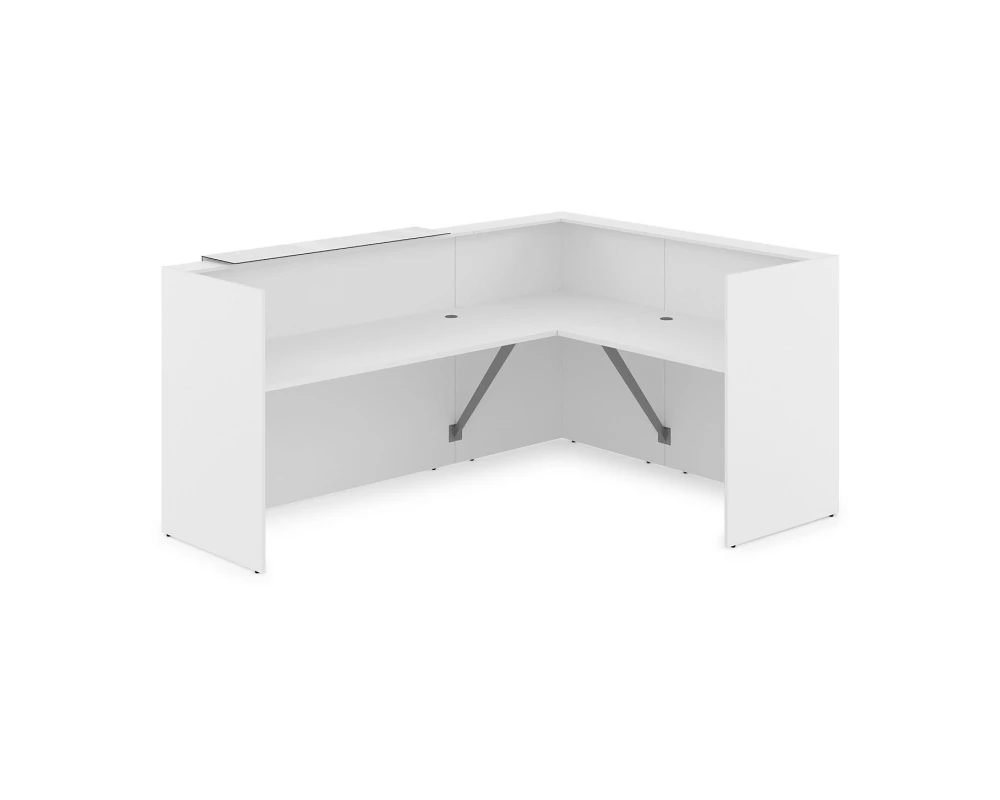 Комплект Ресепшн с фартуком HPL (2344*1765*1149) (без подсветки) 1КР-КЛ.102 ЛАУНЖ / LOUNGE