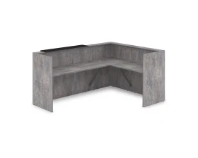 Комплект Ресепшн с фартуком HPL (2344*1765*1149) (без подсветки) 1КР-КЛ.102 ЛАУНЖ / LOUNGE images