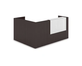 Комплект Ресепшн с фартуком HPL (2344*1765*1149) (без подсветки) 1КР-КЛ.102 ЛАУНЖ / LOUNGE images