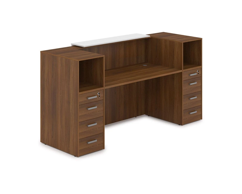 Комплект Ресепшн с фартуком ЛДСП (2232*763*1161) (без подсветки) 1КРТ-ДС.004 ЛАУНЖ / LOUNGE