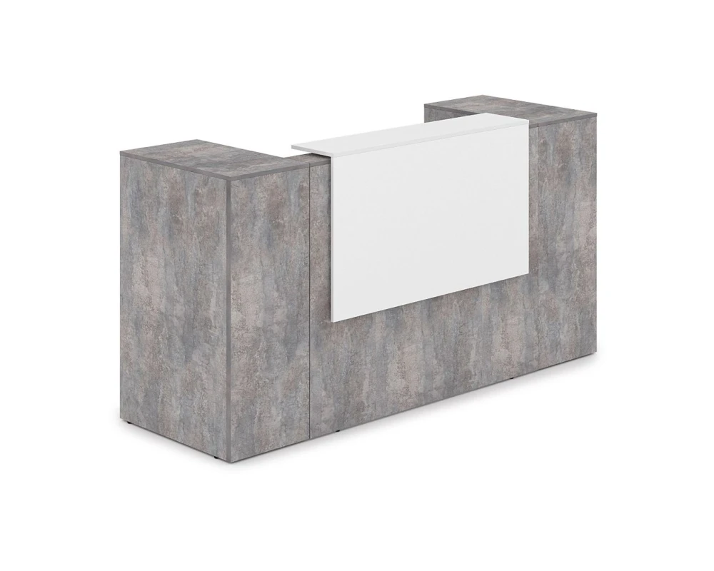 Комплект Ресепшн с фартуком ЛДСП (2232*763*1161) (без подсветки) 1КРТ-ДС.004 ЛАУНЖ / LOUNGE