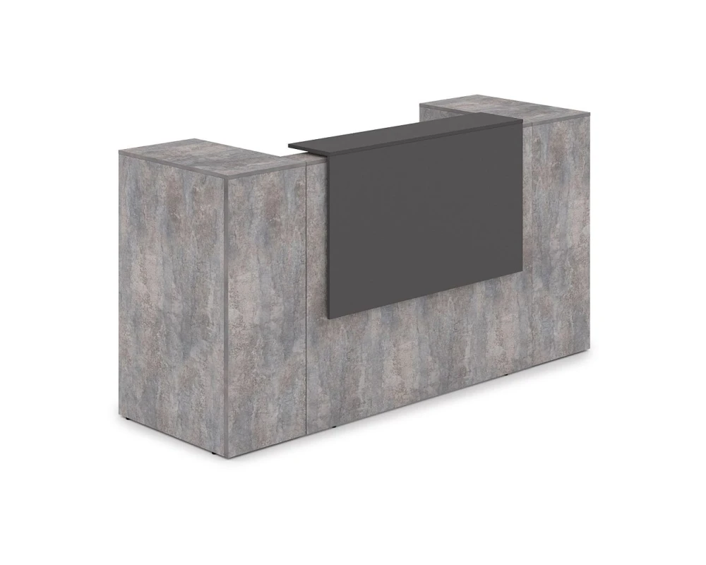 Комплект Ресепшн с фартуком ЛДСП (2232*763*1161) (без подсветки) 1КРТ-ДС.004 ЛАУНЖ / LOUNGE