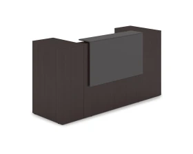 Комплект Ресепшн с фартуком ЛДСП (2232*763*1161) (с подсветкой) 1КРТ-ДС.004.1 ЛАУНЖ / LOUNGE images