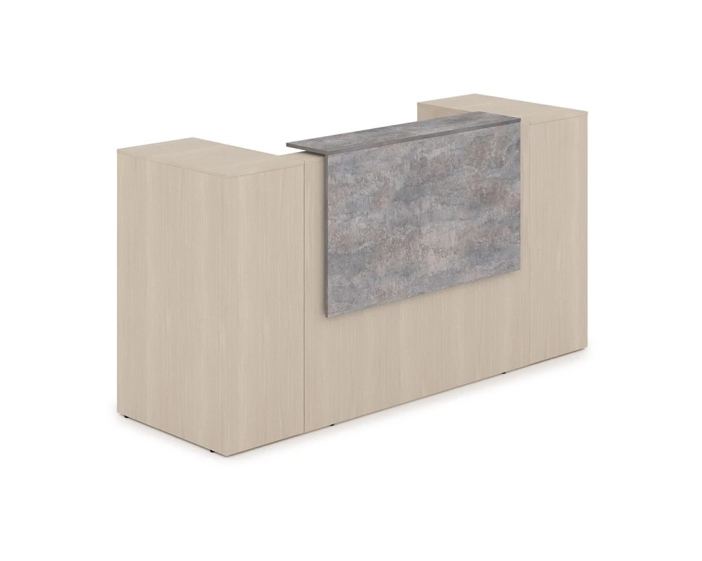 Комплект Ресепшн с фартуком ЛДСП (2232*763*1161) (с подсветкой) 1КРТ-ДС.004.1 ЛАУНЖ / LOUNGE