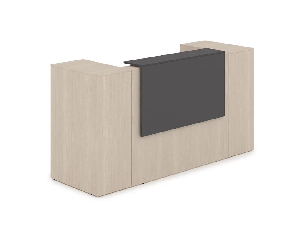 Комплект Ресепшн с фартуком ЛДСП (2232*763*1161) (с подсветкой) 1КРТ-ДС.004.1 ЛАУНЖ / LOUNGE