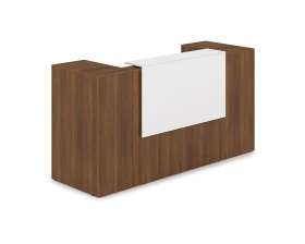 Комплект Ресепшн с фартуком ЛДСП (2232*763*1161) (с подсветкой) 1КРТ-ДС.004.1 ЛАУНЖ / LOUNGE images