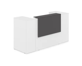 Комплект Ресепшн с фартуком ЛДСП (2232*763*1161) (с подсветкой) 1КРТ-ДС.004.1 ЛАУНЖ / LOUNGE images