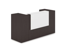 Комплект Ресепшн с фартуком ЛДСП (2232*763*1161) (с подсветкой) 1КРТ-ДС.004.1 ЛАУНЖ / LOUNGE images