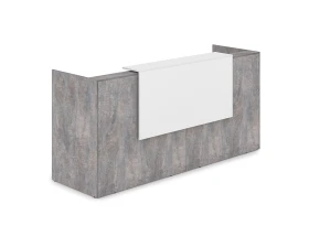 Комплект Ресепшн с фартуком ЛДСП (2432*762*1161) (без подсветки) 1КР-ДС.001 ЛАУНЖ / LOUNGE images