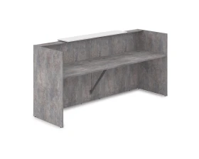 Комплект Ресепшн с фартуком ЛДСП (2432*762*1161) (без подсветки) 1КР-ДС.001 ЛАУНЖ / LOUNGE images