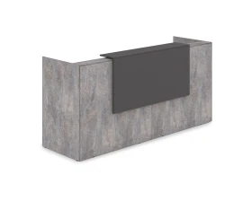 Комплект Ресепшн с фартуком ЛДСП (2432*762*1161) (без подсветки) 1КР-ДС.001 ЛАУНЖ / LOUNGE images