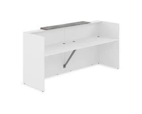 Комплект Ресепшн с фартуком ЛДСП (2432*762*1161) (без подсветки) 1КР-ДС.001 ЛАУНЖ / LOUNGE images