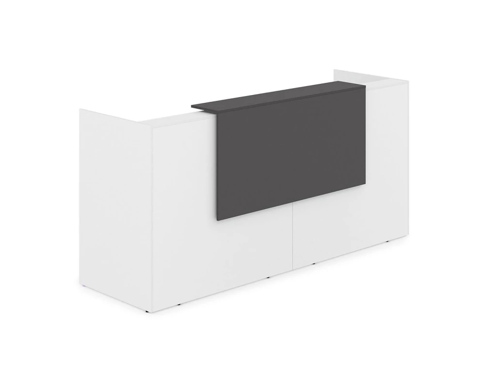 Комплект Ресепшн с фартуком ЛДСП (2432*762*1161) (без подсветки) 1КР-ДС.001 ЛАУНЖ / LOUNGE