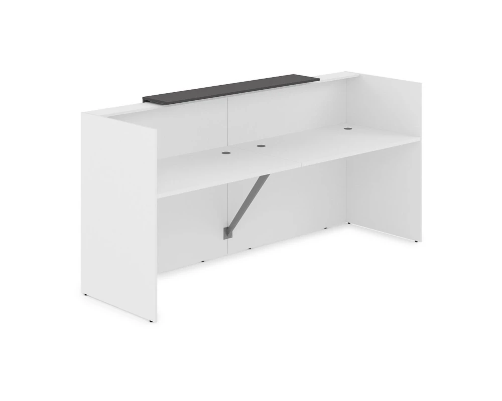 Комплект Ресепшн с фартуком ЛДСП (2432*762*1161) (без подсветки) 1КР-ДС.001 ЛАУНЖ / LOUNGE