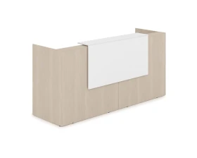 Комплект Ресепшн с фартуком ЛДСП (2432*762*1161) (с подсветкой) 1КР-ДС.001.1 ЛАУНЖ / LOUNGE images