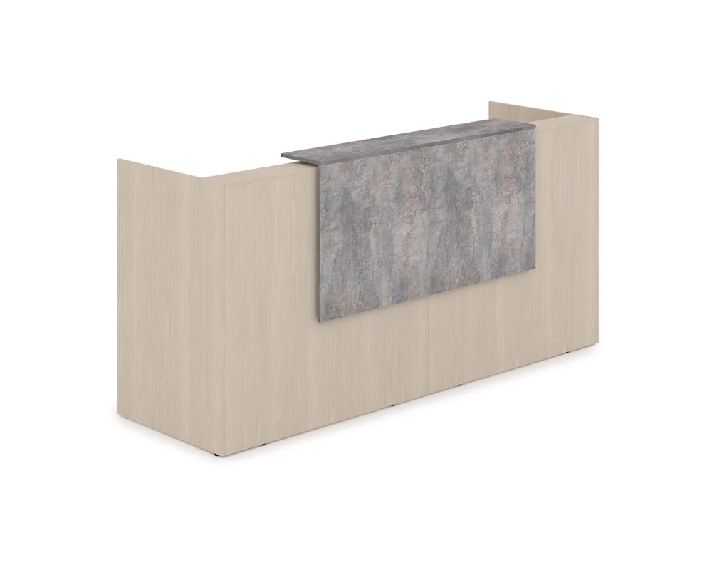 Комплект Ресепшн с фартуком ЛДСП (2432*762*1161) (с подсветкой) 1КР-ДС.001.1 ЛАУНЖ / LOUNGE