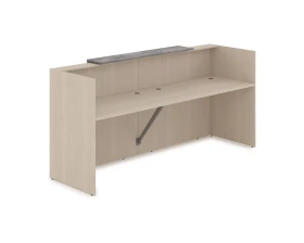 Комплект Ресепшн с фартуком ЛДСП (2432*762*1161) (с подсветкой) 1КР-ДС.001.1 ЛАУНЖ / LOUNGE images