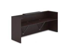 Комплект Ресепшн с фартуком ЛДСП (2654*761*1161) (без подсветки) 1КР-ДС.201 ЛАУНЖ / LOUNGE images