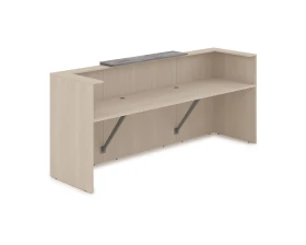 Комплект Ресепшн с фартуком ЛДСП (2654*761*1161) (без подсветки) 1КР-ДС.201 ЛАУНЖ / LOUNGE images