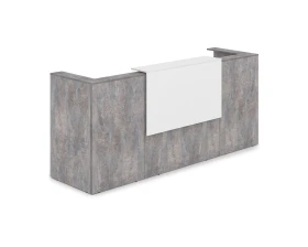 Комплект Ресепшн с фартуком ЛДСП (2654*761*1161) (без подсветки) 1КР-ДС.201 ЛАУНЖ / LOUNGE images