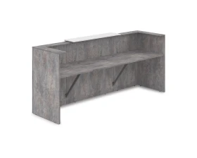 Комплект Ресепшн с фартуком ЛДСП (2654*761*1161) (без подсветки) 1КР-ДС.201 ЛАУНЖ / LOUNGE images