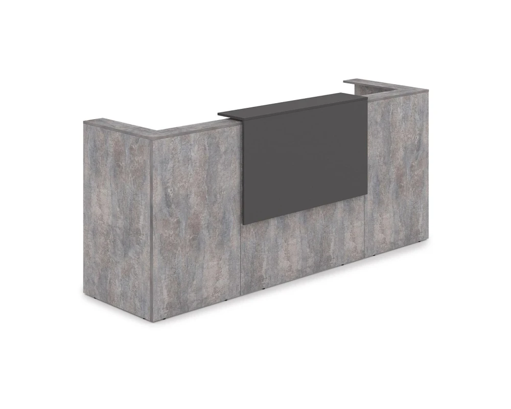 Комплект Ресепшн с фартуком ЛДСП (2654*761*1161) (без подсветки) 1КР-ДС.201 ЛАУНЖ / LOUNGE