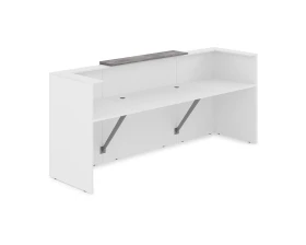 Комплект Ресепшн с фартуком ЛДСП (2654*761*1161) (без подсветки) 1КР-ДС.201 ЛАУНЖ / LOUNGE images