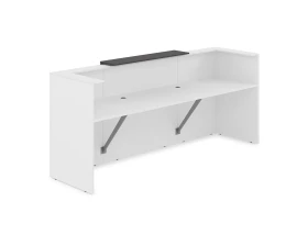 Комплект Ресепшн с фартуком ЛДСП (2654*761*1161) (без подсветки) 1КР-ДС.201 ЛАУНЖ / LOUNGE images