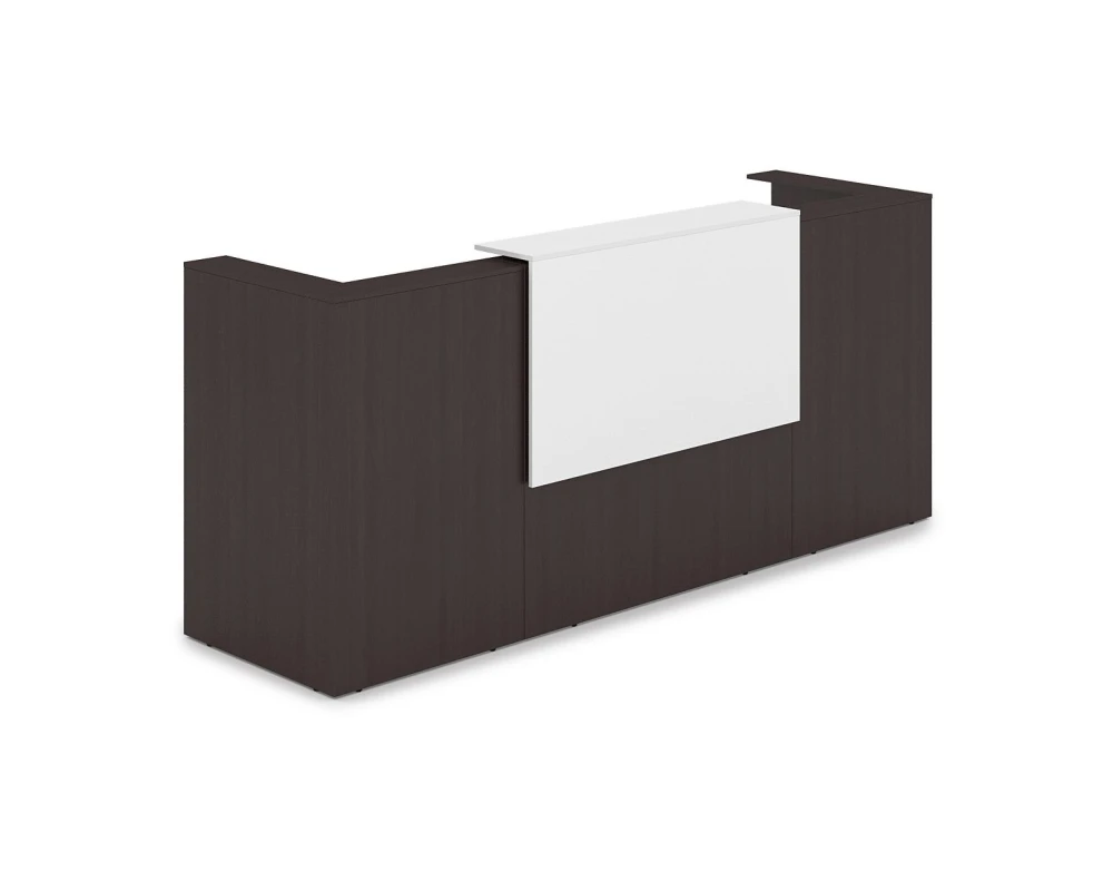 Комплект Ресепшн с фартуком ЛДСП (2654*761*1161) (без подсветки) 1КР-ДС.201 ЛАУНЖ / LOUNGE