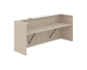 Комплект Ресепшн с фартуком ЛДСП (2654*761*1161) (с подсветкой) 1КР-ДС.201.1 ЛАУНЖ / LOUNGE images