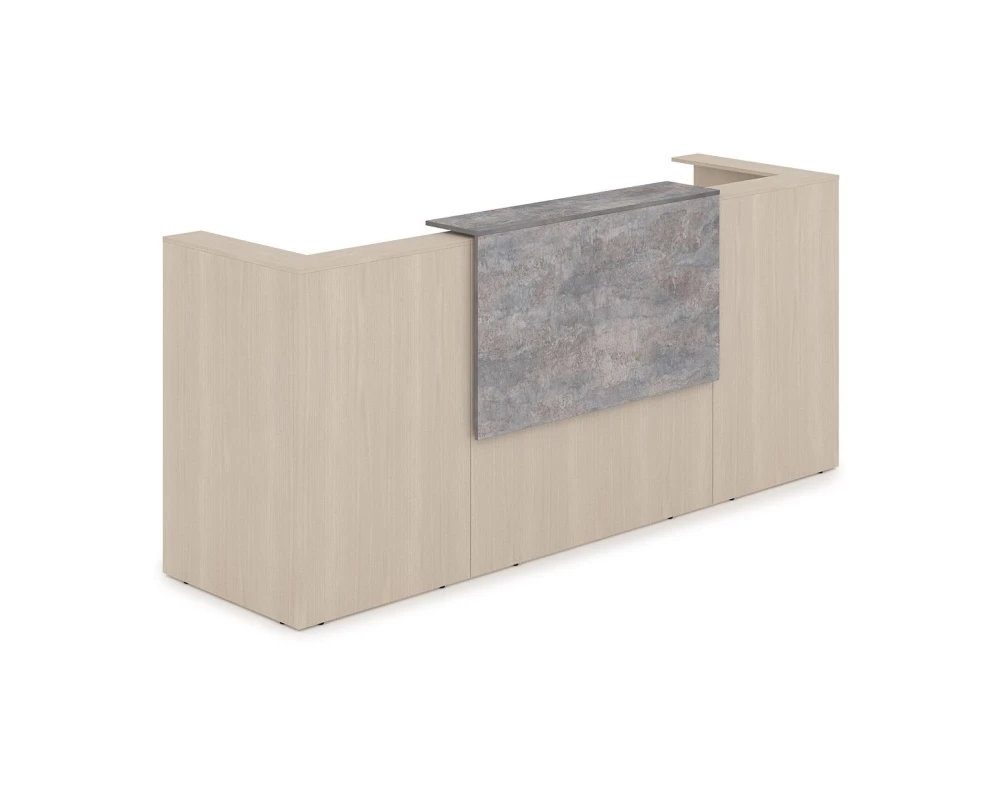 Комплект Ресепшн с фартуком ЛДСП (2654*761*1161) (с подсветкой) 1КР-ДС.201.1 ЛАУНЖ / LOUNGE