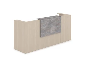 Комплект Ресепшн с фартуком ЛДСП (2654*761*1161) (с подсветкой) 1КР-ДС.201.1 ЛАУНЖ / LOUNGE images